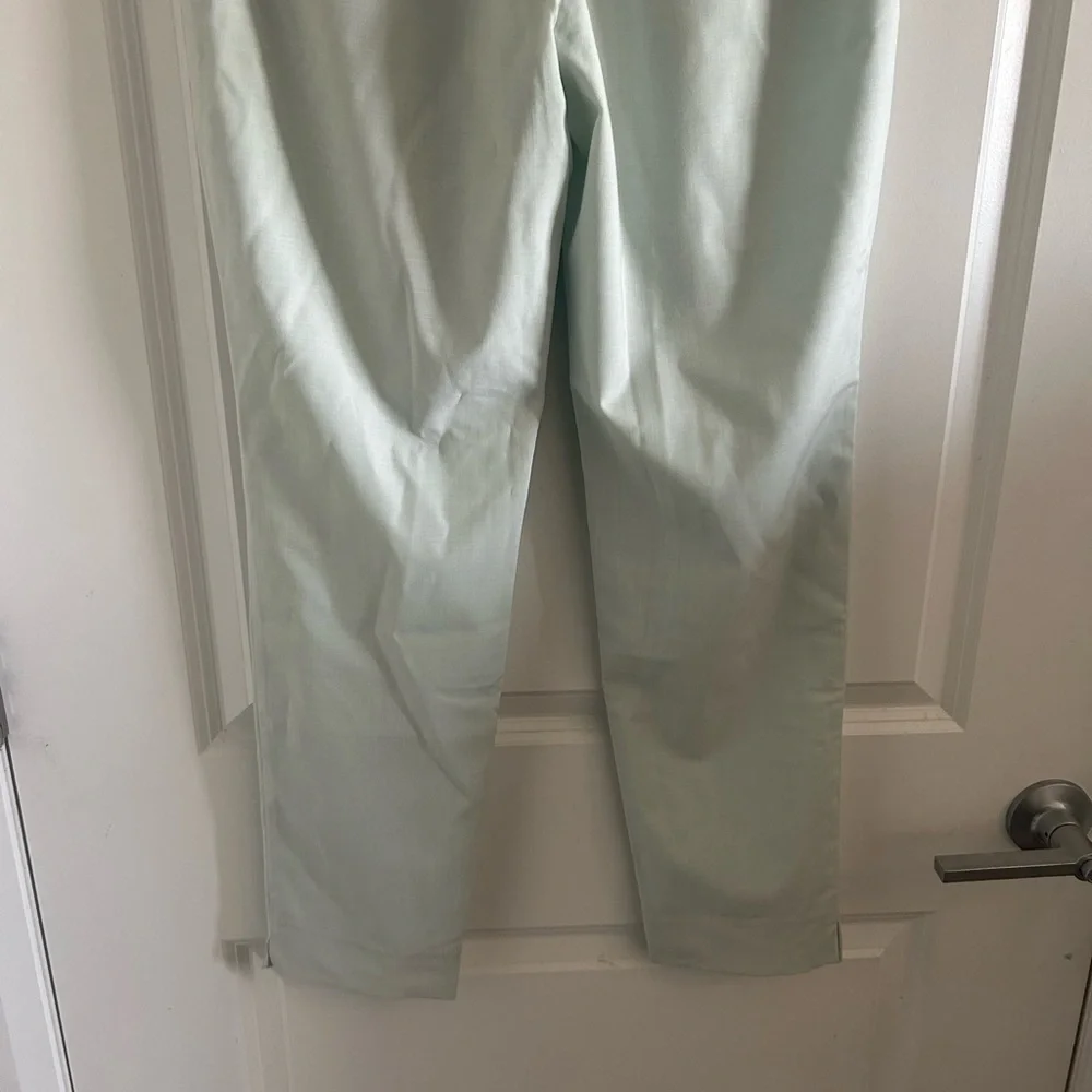 J Crew Seafoam Harlow Drapey Pants Mint Green Drawstring 6
